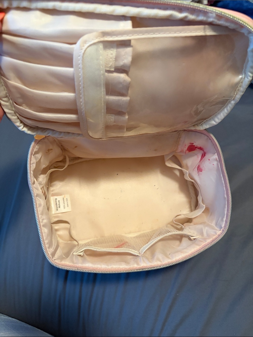Women's Pink Cosmetic Travel Case Bag